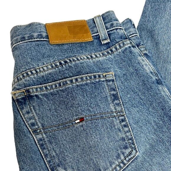 Tommy Hilfiger Y2K light wash boyfriend crop jeans size 8 - Picture 8 of 13
